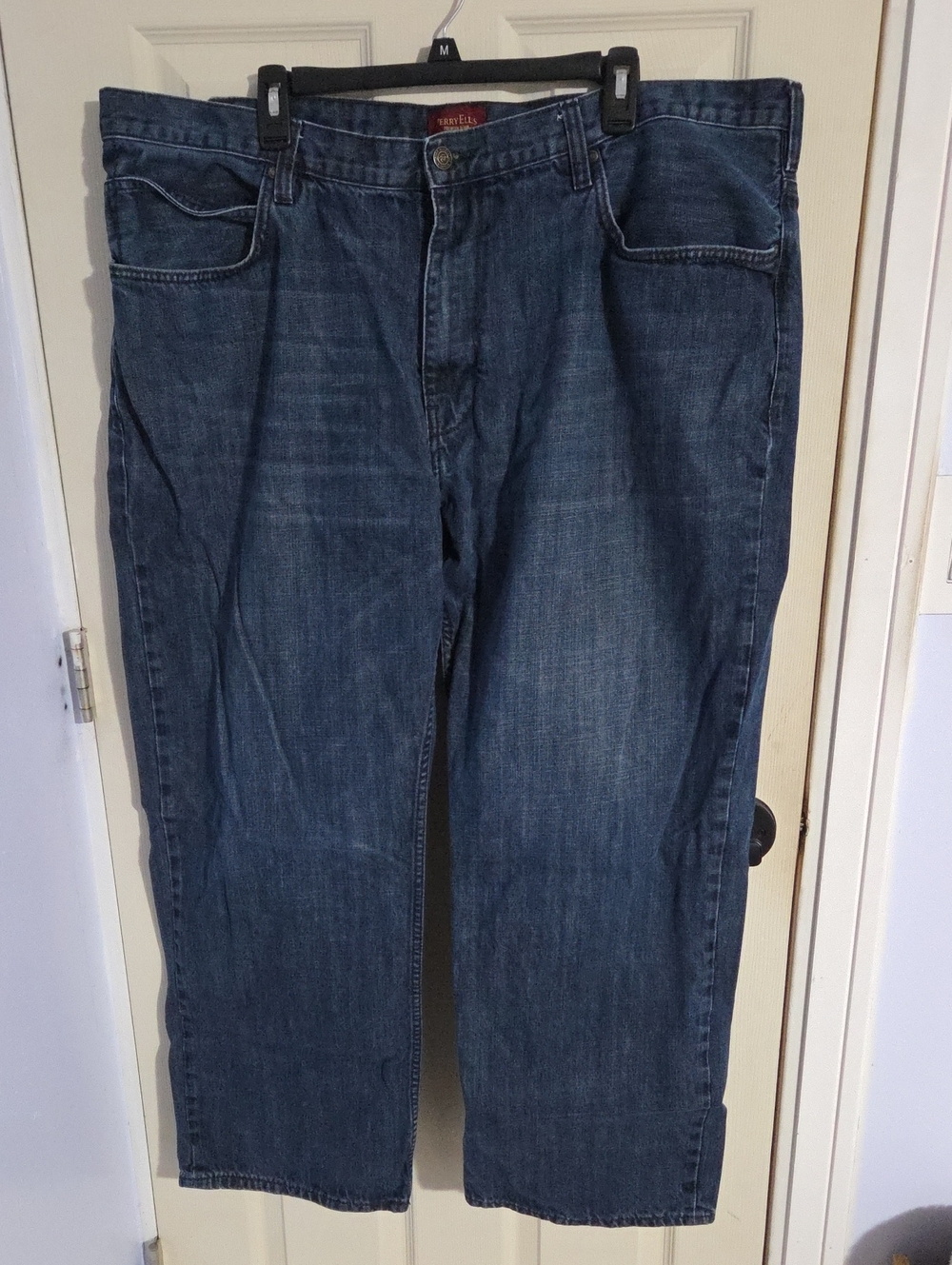 Perry Ellis Men's Straight Jeans - Indigo Blue Denim